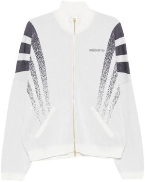 adidas Pull Santiago À Fermeture Zippée - White