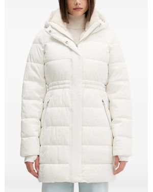 Hollister Hooded Puffer Coat - White
