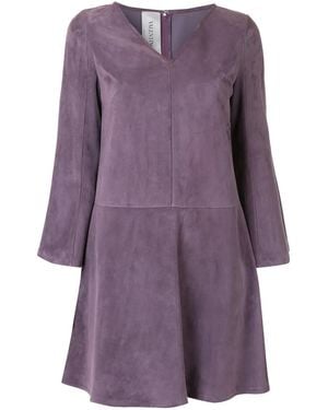 Valentino Garavani Panelled Flared Dress - Purple