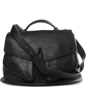 Kiko Kostadinov Mezulari Leather Flap Clutch Bag - Black