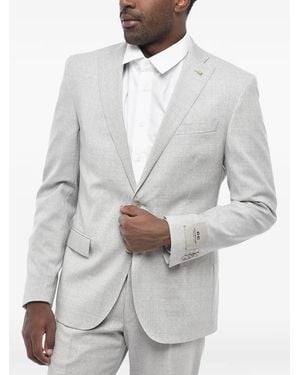 Corneliani Single-Breasted Virgin-Wool Suit - Grey