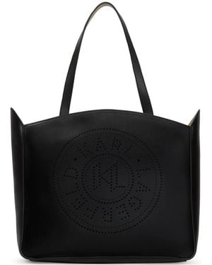 KARL LAGERFELD Medium K/Circle Zip Tote Bag - Black