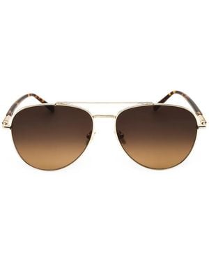Ferragamo Eyewear Pilot-Frame Sunglasses - Metallic