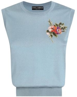 Dolce & Gabbana Silk tank top - Blau