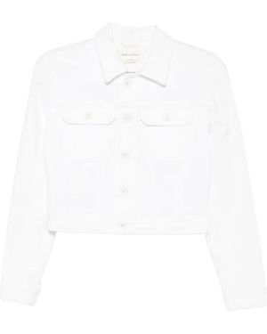 Marc O' Polo Button-Fastening Flap-Pocket Jacket - White