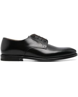 Henderson Leather Derby Shoes - Black