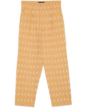 LABRUM LONDON モノグラム パンツ - イエロー