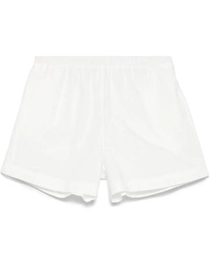 Lido Poplin Shorts - White