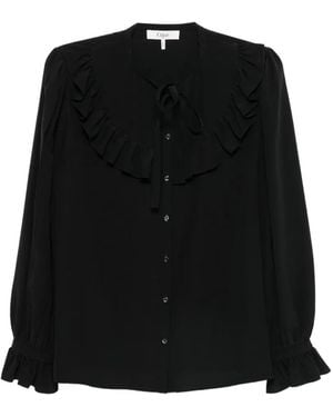Chloé Ruffled-Detail Blouse - Black