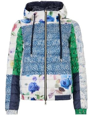 Herno Patchwork Puffer Jacket - Blue
