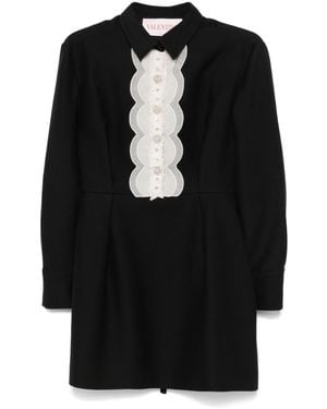 Valentino Garavani Ruffled Mini Dress - Black