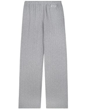 Sporty & Rich Logo-Patch Trousers - Grey