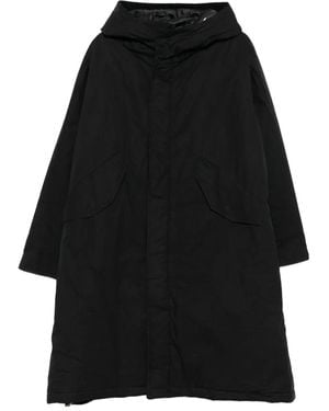 sunflower Hooded Parka Coat - Black