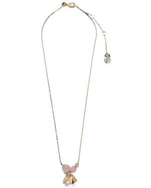Kate Spade Collar Gilded Garden Con Colgante Floral - Blanco