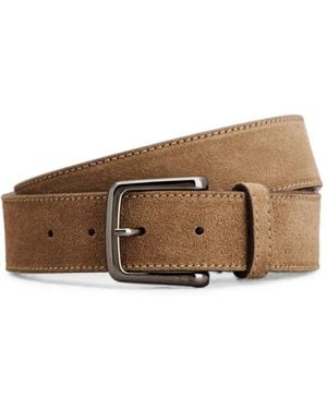 Tod's Suede Buckle-Fastening Belt - Brown