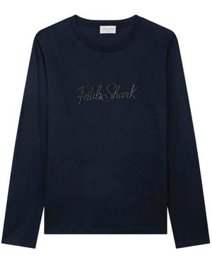 Paul & Shark Logo-Studded T-Shirt - Blue