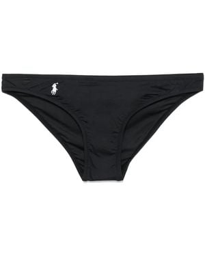 Polo Ralph Lauren Bikinihöschen Mit Logo-Print - Schwarz