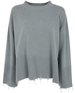 Laboratorio Capri Pullover Im Distressed-Look - Grau