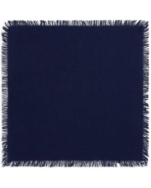 Bompard Sciarpa Con Frange - Blu