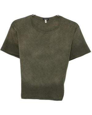 R13 Washed-Effect T-Shirt - Green