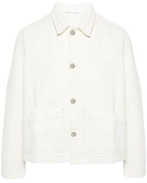 sunflower Denim Shirt Jacket - White