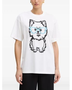 Twinset Graphic-Print T-Shirt - White