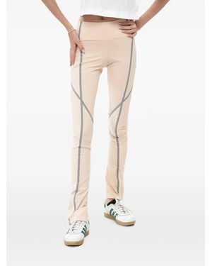 Off-White c/o Virgil Abloh Reflective Ankle-Zip Leggings - Natural