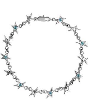 Twojeys Stone-Embellished Star-Detail Bracelet - Metallic