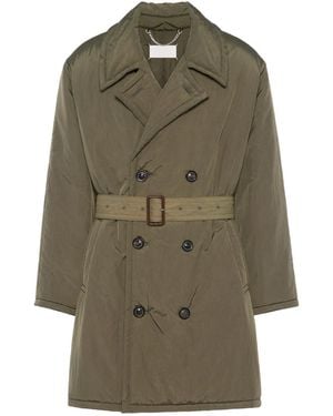Maison Margiela Belted double-breasted coat - Verde