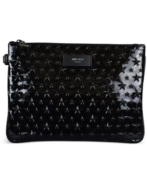 Jimmy Choo Derek Clutch Met Ster-Reliëf - Zwart