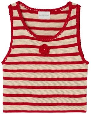 Claudie Pierlot Gehäkeltes Oberteil - Rot