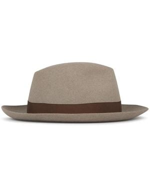 Borsalino Fedora Hoed - Bruin