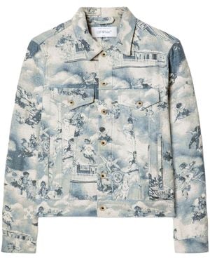 Off-White c/o Virgil Abloh Fresco Tapestry Jacket - Blue