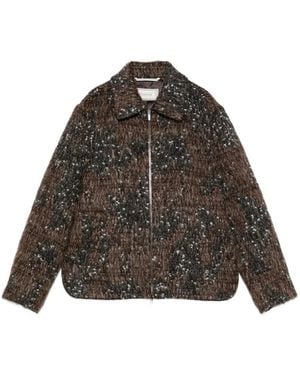 Peserico Zip-Up Collared Jacket - Brown