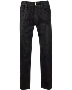 Givenchy Distressed-effect Slim-fit Jeans - Black