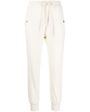 Thom Krom Drawstring Cotton-Blend Trousers - White