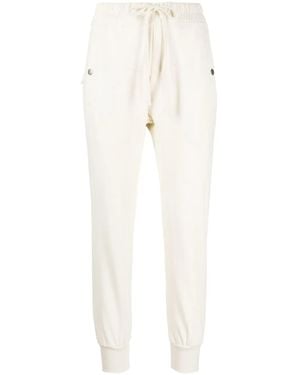 Thom Krom Drawstring Cotton-Blend Pants - White