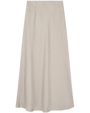 ARMANI EXCHANGE Chain-Detail Satin Midi Skirt - White