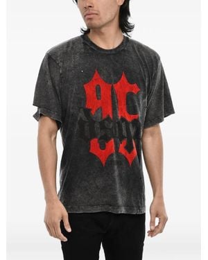 DSquared² Distressed Logo-Print T-Shirt - Red