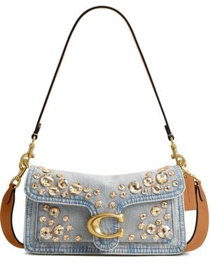 COACH Tabby Embellished Shoulder Bag - Grey