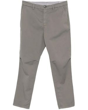 Brunello Cucinelli Straight-Leg Chino Pants - Gray
