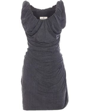 Vivienne Westwood Ginnie Amber Mini Dress - Grey