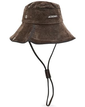 Jacquemus Cotton Buckle Hat - Green