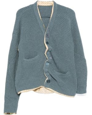 Undercover Asymmetric Cardigan - Blue