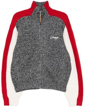 CROQUIS Wool Spliced Cardigan - Gray