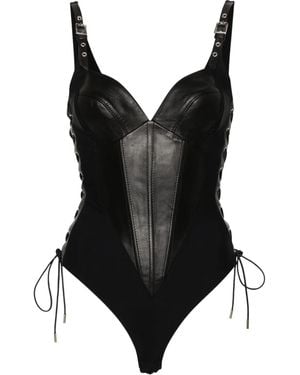 MITILIANE COUTURE Body Con Bordo - Nero