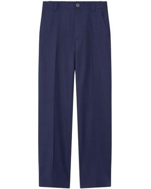 Versace Pantalon En Laine - Blue