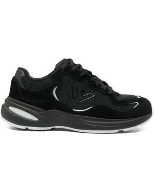 Emporio Armani Sneakers Con Inserti - Nero
