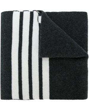Thom Browne Schal Mit Streifen - Schwarz