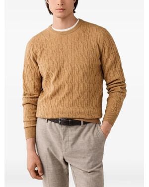 Hackett Jersey De Punto De Ochos De Lana De Cordero - Multicolor